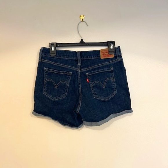 Levi's Pants - Levi's Women's Mid Length Dark Wash Denim Shorts- Size 30